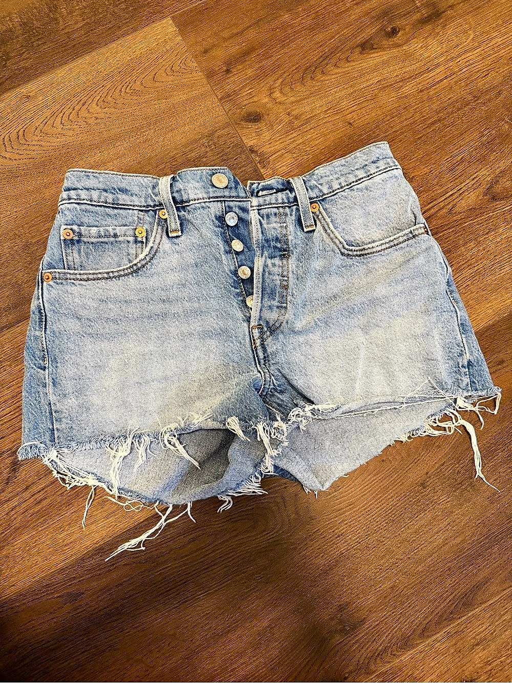 Levi's 501 Denim Jean Shorts Waist 26 Blue